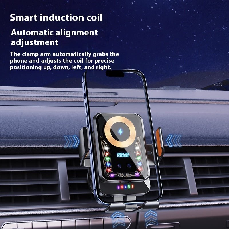 Car Wireless Charging Stand Fast Charge 15W High Power Automobile Phone Holder Gravity - Trend VibeCar Wireless Charging Stand Fast Charge 15W High Power Automobile Phone Holder GravityCJ dropshipping supplier0Black