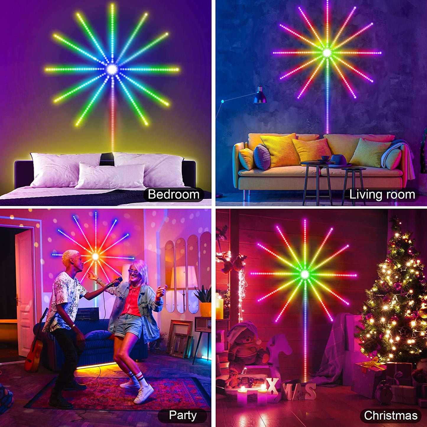 Firework Lights LED Strip Music Sound Sync Color Changing Remote Control LED Firework Light For Room Party - Trend VibeFirework Lights LED Strip Music Sound Sync Color Changing Remote Control LED Firework Light For Room PartyCJ dropshipping supplier0USBSmall fireworks light
