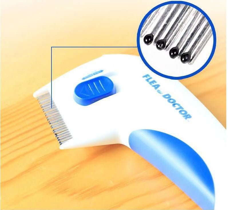 Pet lice remover flea device electric pet comb - Trend VibePet lice remover flea device electric pet combCJ dropshipping supplier09x17.5cmWhite