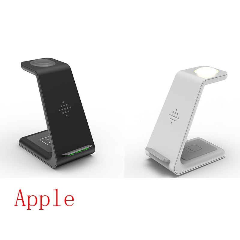 3 In 1 Fast Charging Station Wireless Charger Stand Wireless Quick Charge Dock For Phone Holder - Trend Vibe3 In 1 Fast Charging Station Wireless Charger Stand Wireless Quick Charge Dock For Phone HolderCJ dropshipping supplierWireless ChargerApple1Black 1White
