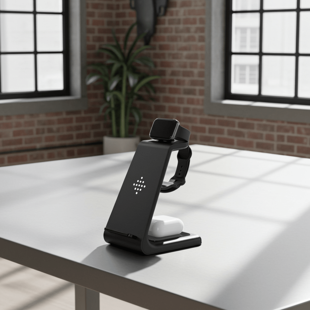 3 In 1 Fast Charging Station Wireless Charger Stand Wireless Quick Charge Dock For Phone Holder - Trend Vibe3 In 1 Fast Charging Station Wireless Charger Stand Wireless Quick Charge Dock For Phone HolderCJ dropshipping supplierWireless ChargerSamsung AU plugBlack