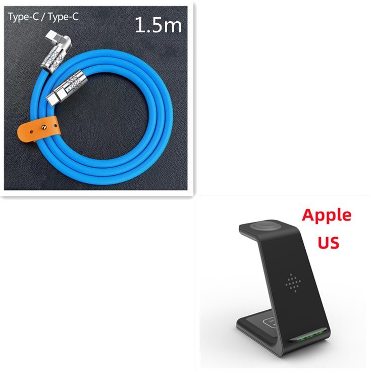 3 In 1 Fast Charging Station Wireless Charger Stand Wireless Quick Charge Dock For Phone Holder - Trend Vibe3 In 1 Fast Charging Station Wireless Charger Stand Wireless Quick Charge Dock For Phone HolderCJ dropshipping supplierWireless ChargerApple US plugBlack Set7