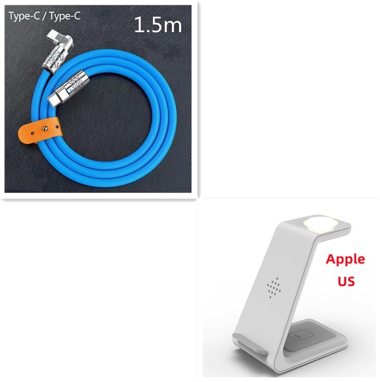 3 In 1 Fast Charging Station Wireless Charger Stand Wireless Quick Charge Dock For Phone Holder - Trend Vibe3 In 1 Fast Charging Station Wireless Charger Stand Wireless Quick Charge Dock For Phone HolderCJ dropshipping supplierWireless ChargerApple US plugWhite Set7
