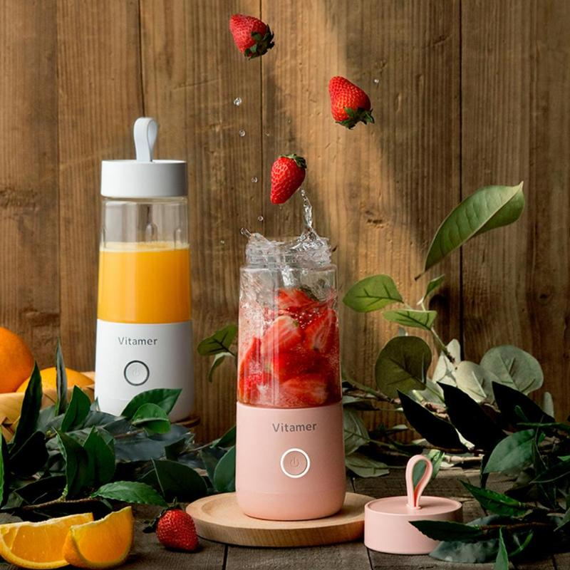 350ml Portable Blender Juicer Electric USB Rechargeable Mixer Smoothie Slushy Cup Juice Blender Bottle USB Charging Kitchen Gadgets - Trend Vibe350ml Portable Blender Juicer Electric USB Rechargeable Mixer Smoothie Slushy Cup Juice Blender Bottle USB Charging Kitchen GadgetsCJ dropshipping supplier0Pink