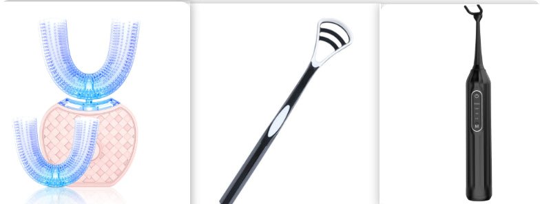 360 Degrees Intelligent Automatic Electric Toothbrush Waterproof U Type Tooth Brush Whitening Blue Light USB Charging - Trend Vibe360 Degrees Intelligent Automatic Electric Toothbrush Waterproof U Type Tooth Brush Whitening Blue Light USB ChargingCJ dropshipping supplier0Set3