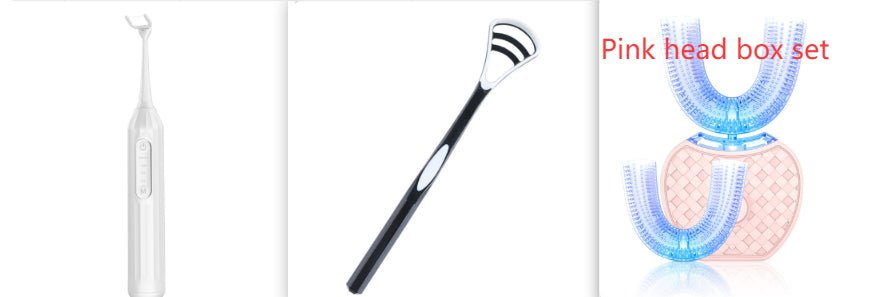 360 Degrees Intelligent Automatic Electric Toothbrush Waterproof U Type Tooth Brush Whitening Blue Light USB Charging - Trend Vibe360 Degrees Intelligent Automatic Electric Toothbrush Waterproof U Type Tooth Brush Whitening Blue Light USB ChargingCJ dropshipping supplier0Set6