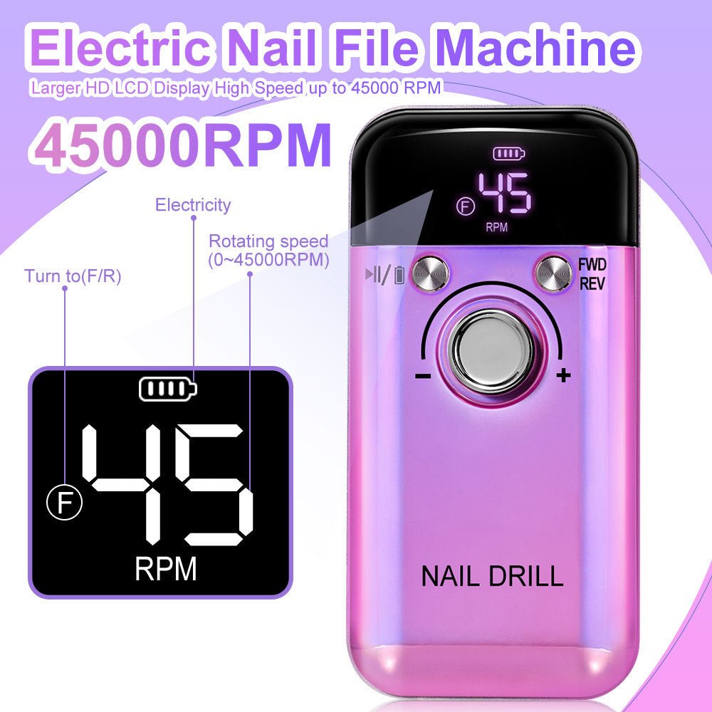 45000 Turn Nail Polishing Machine Professional Nail Polish Remover - Trend Vibe45000 Turn Nail Polishing Machine Professional Nail Polish RemoverCJ dropshipping supplier0Colorful