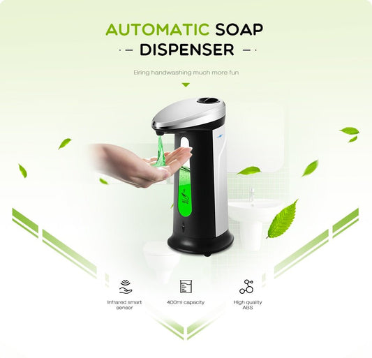Automatic Liquid Soap Dispenser Smart Sensor Touchless 400Ml - Trend VibeAutomatic Liquid Soap Dispenser Smart Sensor Touchless 400MlCJ dropshipping supplier0Black 4pcs