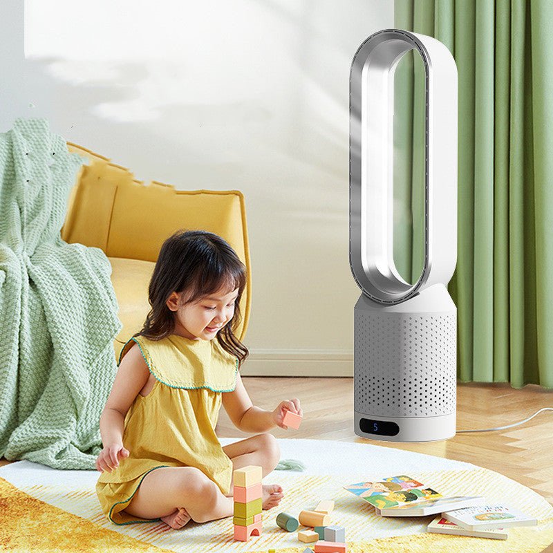 Bladeless Fan Household Electric Fan Without Mute - Trend VibeBladeless Fan Household Electric Fan Without MuteCJ dropshipping supplier0110V US20inch silver