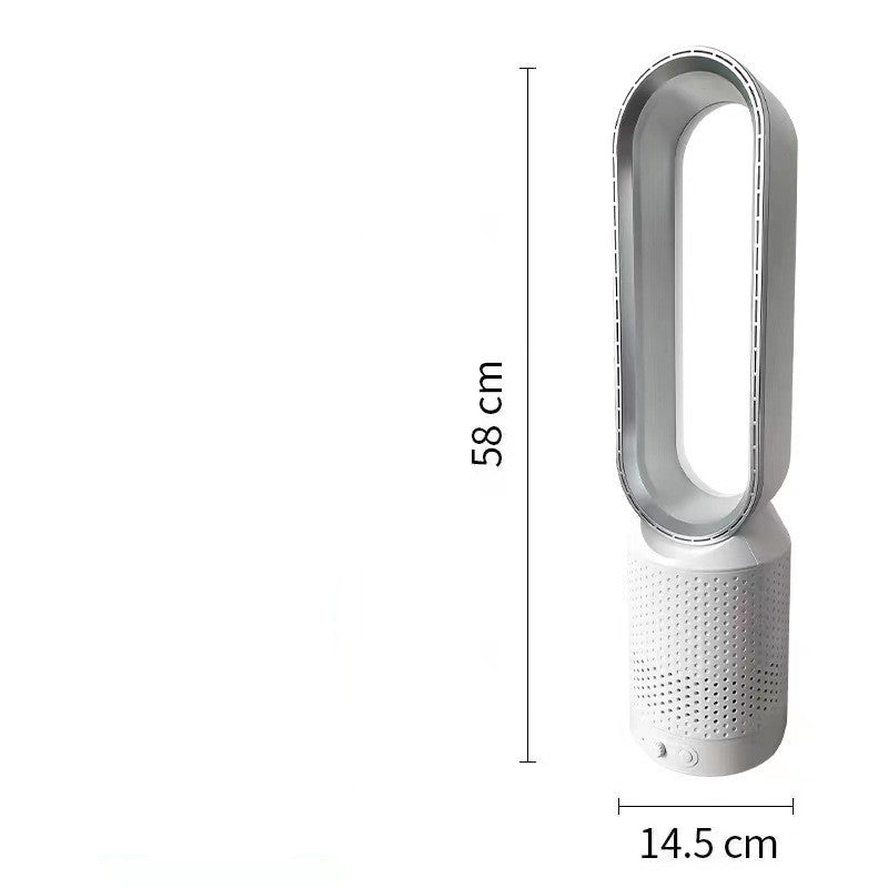 Bladeless Fan Household Electric Fan Without Mute - Trend VibeBladeless Fan Household Electric Fan Without MuteCJ dropshipping supplier0110V US20inch silver button