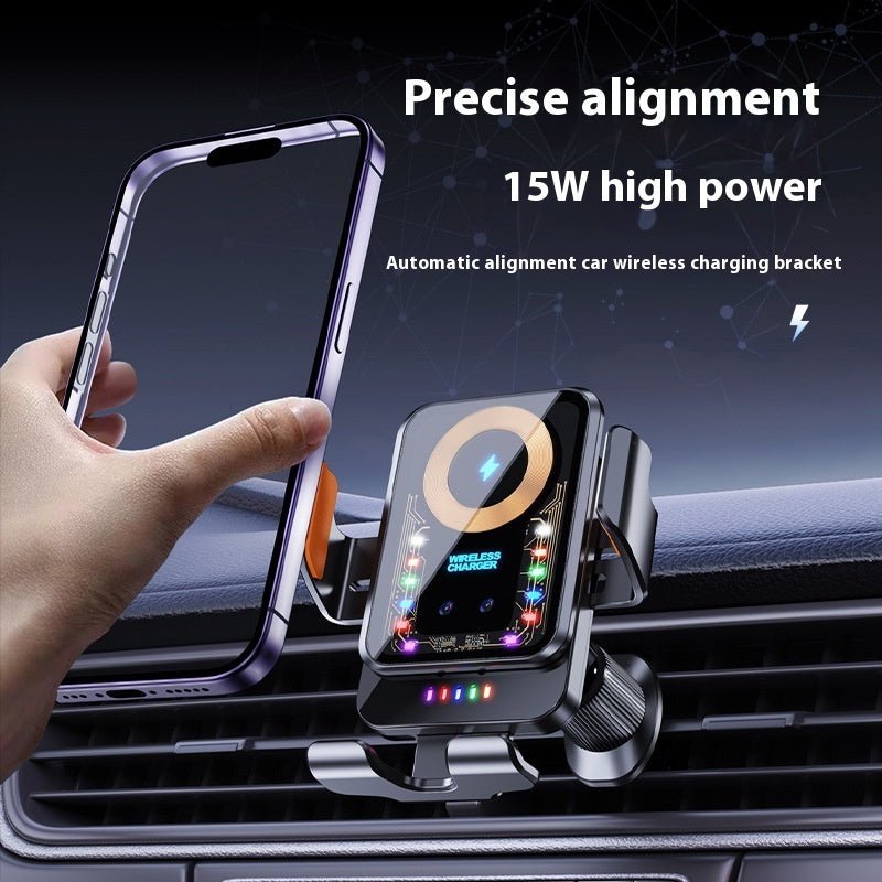 Car Wireless Charging Stand Fast Charge 15W High Power Automobile Phone Holder Gravity - Trend VibeCar Wireless Charging Stand Fast Charge 15W High Power Automobile Phone Holder GravityCJ dropshipping supplier0Black