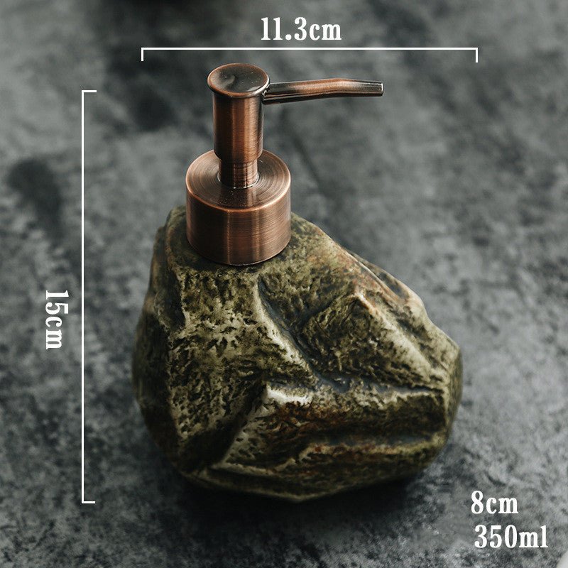 Ceramic Retro Stone Dispenser Soap Dispenser - Trend VibeCeramic Retro Stone Dispenser Soap DispenserCJ dropshipping supplier0A