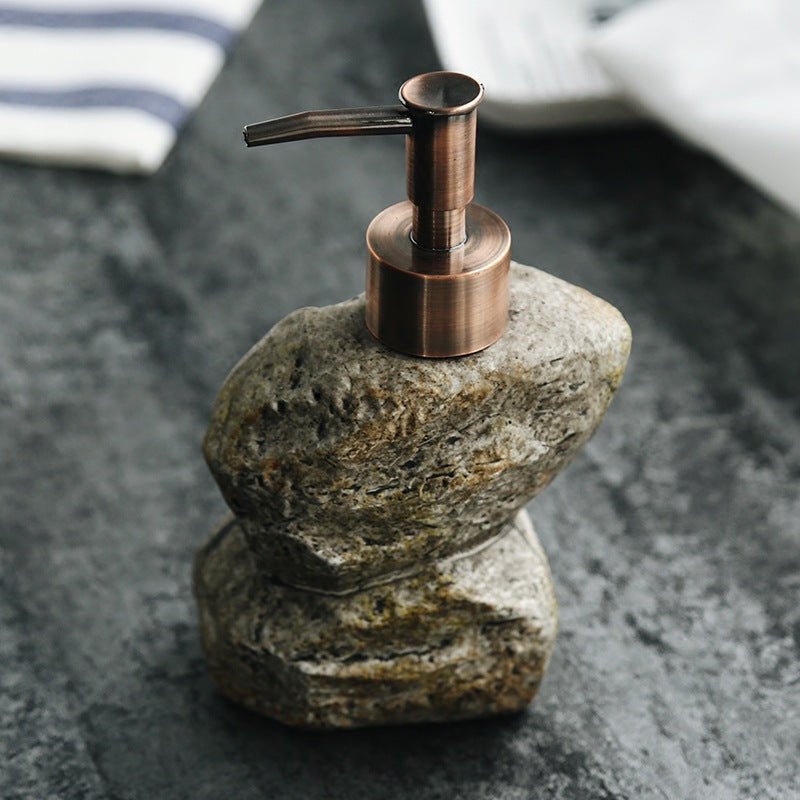 Ceramic Retro Stone Dispenser Soap Dispenser - Trend VibeCeramic Retro Stone Dispenser Soap DispenserCJ dropshipping supplier0B