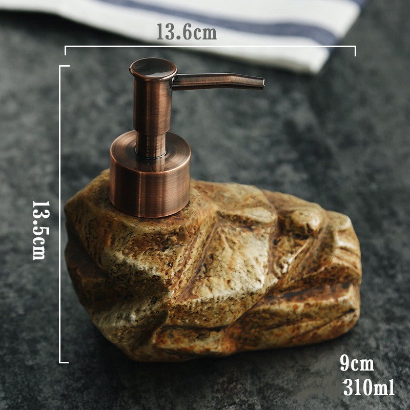 Ceramic Retro Stone Dispenser Soap Dispenser - Trend VibeCeramic Retro Stone Dispenser Soap DispenserCJ dropshipping supplier0B