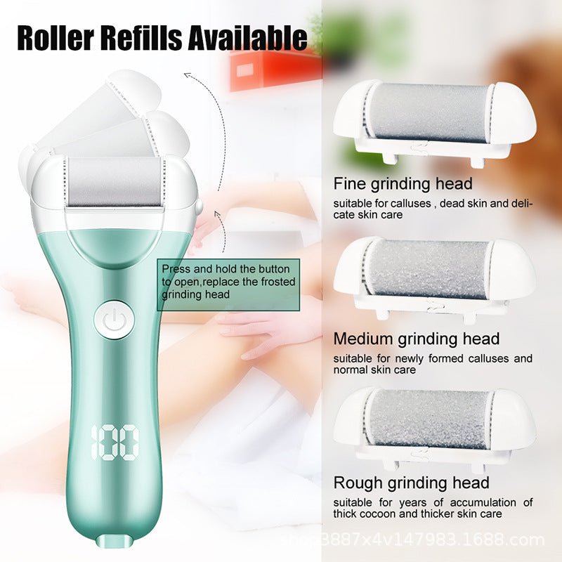 Charged Electric Foot File For Heels Grinding Pedicure Tools Professional Foot Care Tool Dead Hard Skin Callus Remover - Trend VibeCharged Electric Foot File For Heels Grinding Pedicure Tools Professional Foot Care Tool Dead Hard Skin Callus RemoverCJ dropshipping supplier0Pink