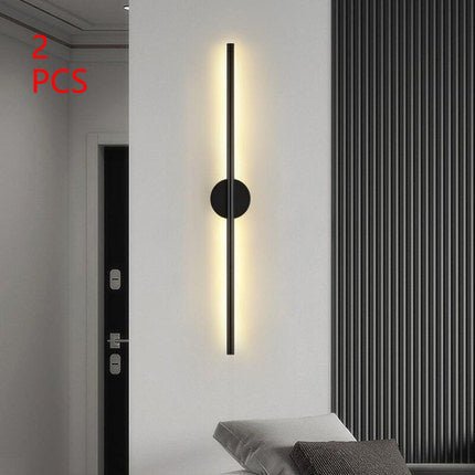 Creative Led Long Strip Wall Light - Trend VibeCreative Led Long Strip Wall LightCJ dropshipping supplier060cm2pcs Black