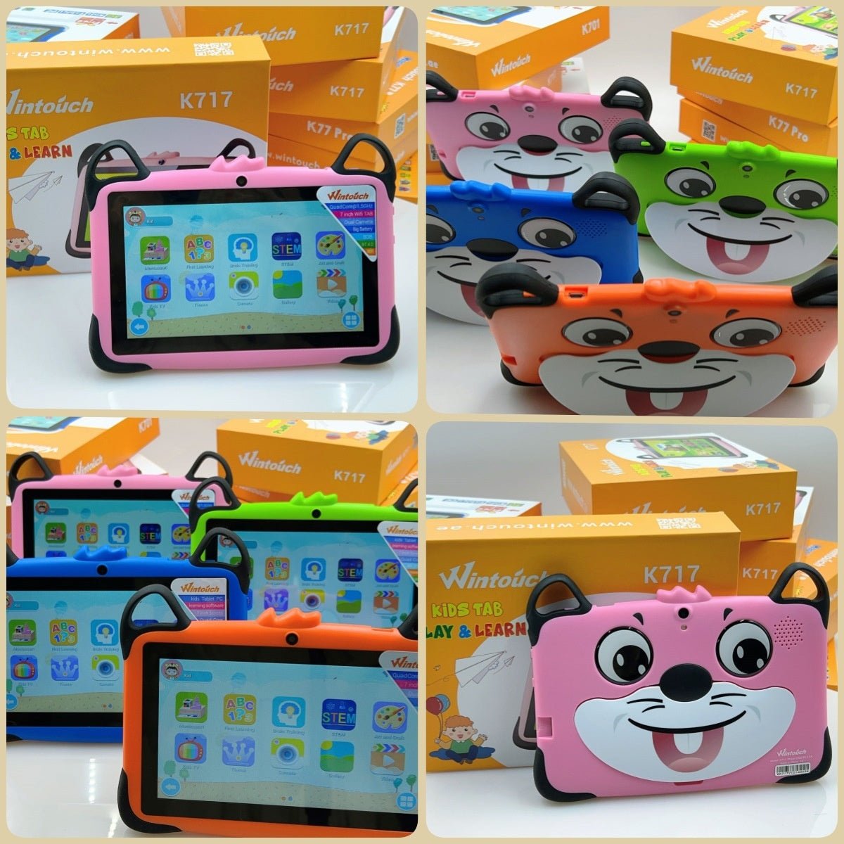 Cross - border E - commerce Wholesale Android 7 - inch Wifi Smart Learning Machine Tutor Machine OEM Children's Tablet Computer - Trend VibeCross - border E - commerce Wholesale Android 7 - inch Wifi Smart Learning Machine Tutor Machine OEM Children's Tablet ComputerCJ dropshipping supplier01GBBlue