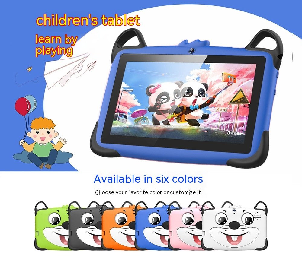Cross - border E - commerce Wholesale Android 7 - inch Wifi Smart Learning Machine Tutor Machine OEM Children's Tablet Computer - Trend VibeCross - border E - commerce Wholesale Android 7 - inch Wifi Smart Learning Machine Tutor Machine OEM Children's Tablet ComputerCJ dropshipping supplier01GBBlue