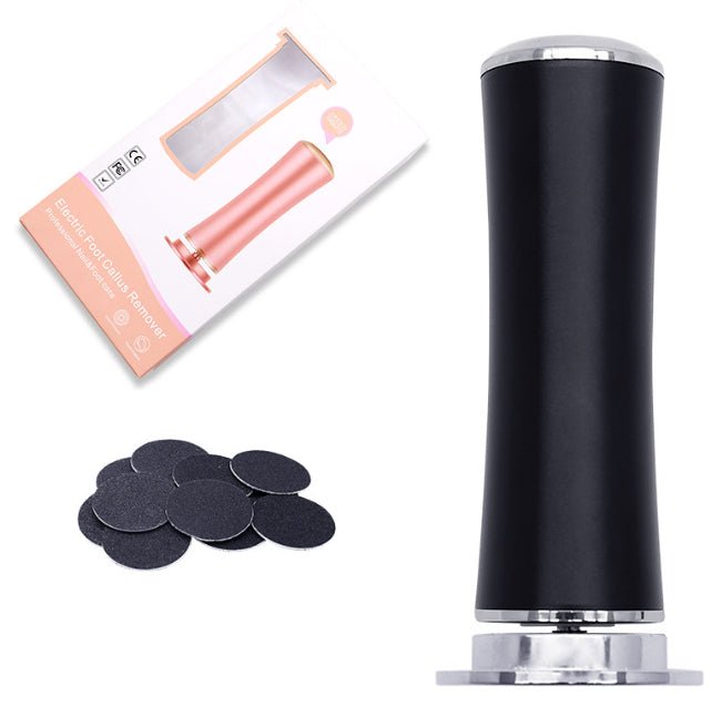 Electric Foot Callus Remover Foot Care File Heels Dead Skin Pedicure Tool Electronic Foot Grinder And Replacement Sandpaper - Trend VibeElectric Foot Callus Remover Foot Care File Heels Dead Skin Pedicure Tool Electronic Foot Grinder And Replacement SandpaperCJ dropshipping supplier0US12V black
