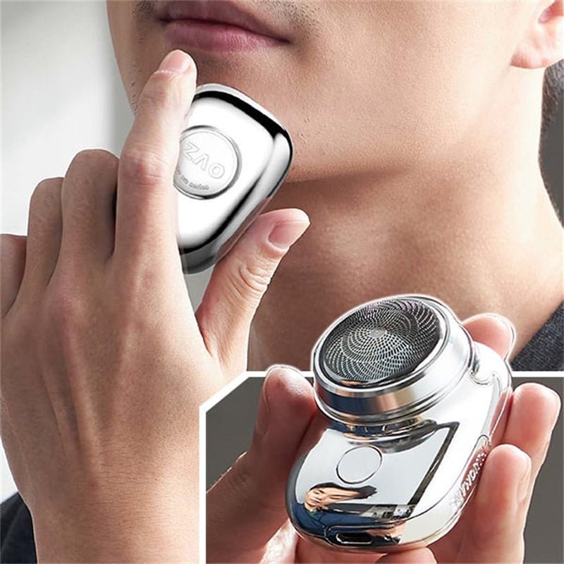 Electric Mini Travel Shaver For Men - Pocket Size Washable Electronic Razor - Mens Rechargeable Portable Cordless Shaving Face Beard - Trend VibeElectric Mini Travel Shaver For Men - Pocket Size Washable Electronic Razor - Mens Rechargeable Portable Cordless Shaving Face BeardCJ dropshipping supplier0USBSilver