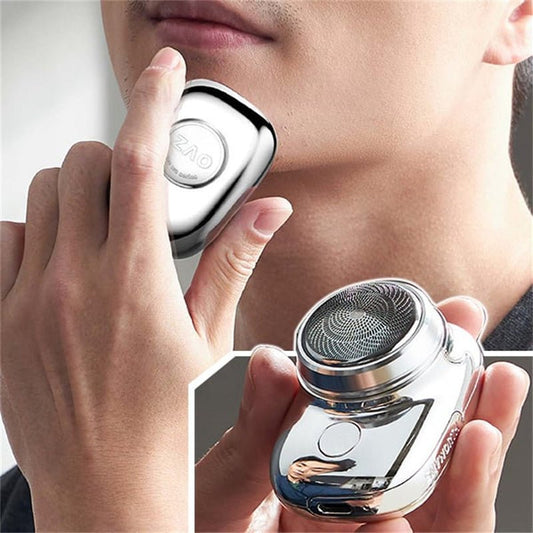 Electric Mini Travel Shaver For Men - Pocket Size Washable Electronic Razor - Mens Rechargeable Portable Cordless Shaving Face Beard - Trend VibeElectric Mini Travel Shaver For Men - Pocket Size Washable Electronic Razor - Mens Rechargeable Portable Cordless Shaving Face BeardCJ dropshipping supplier0USBSilver