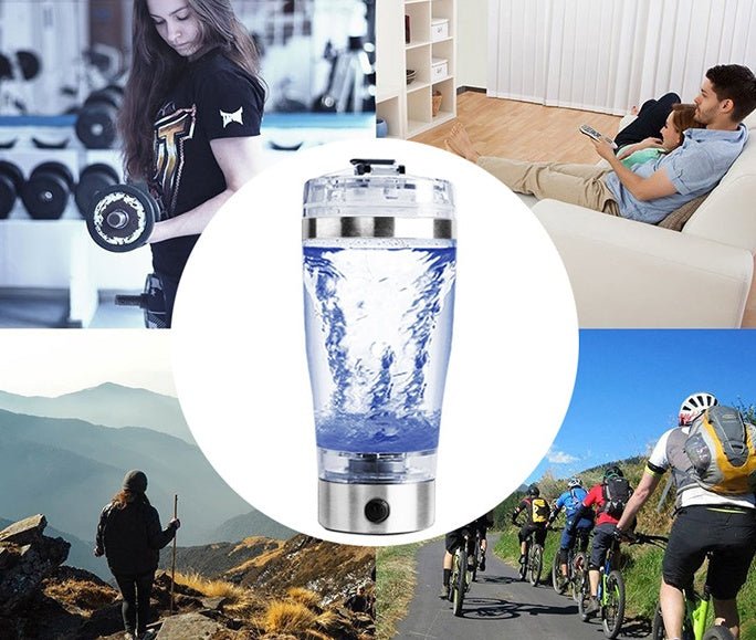 Electric Protein Shake Stirrer USB Shake Bottle Milk Coffee Blender Kettle Sports And Fitness Charging Electric Shaker Cup - Trend VibeElectric Protein Shake Stirrer USB Shake Bottle Milk Coffee Blender Kettle Sports And Fitness Charging Electric Shaker CupCJ dropshipping supplier0USBWhite