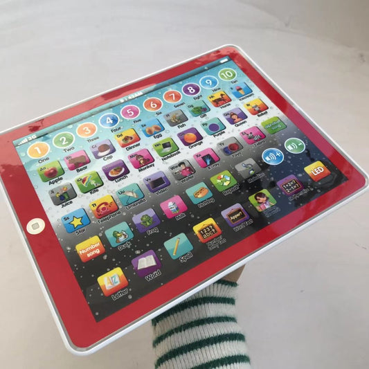 English Tablet Learning Machine Early Education Puzzle Story Machine - Trend VibeEnglish Tablet Learning Machine Early Education Puzzle Story MachineCJ dropshipping supplier0Bright Red Light Plate