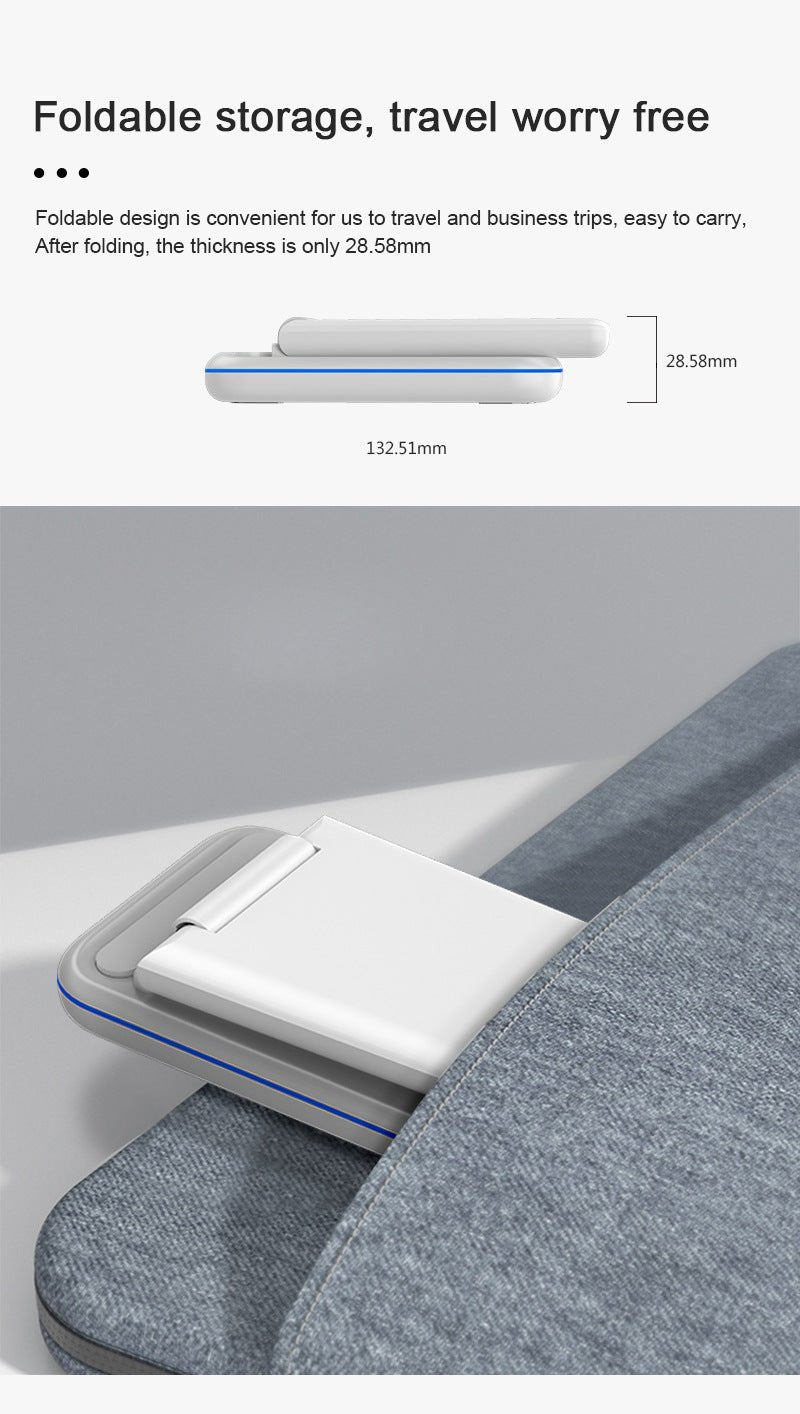 Folding Three - in - one Wireless Charging Stand Smart Fast Charge - Trend VibeFolding Three - in - one Wireless Charging Stand Smart Fast ChargeCJ dropshipping supplier0White