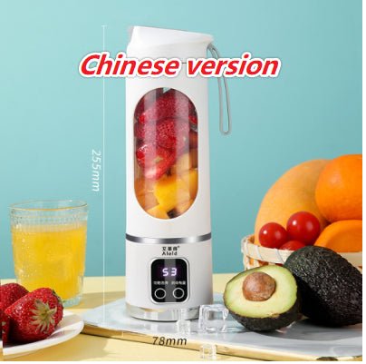 High - end Home Ice Crushing Juicing USB Charging Portable Blender Outdoor Traveling - Trend VibeHigh - end Home Ice Crushing Juicing USB Charging Portable Blender Outdoor TravelingCJ dropshipping supplier012 Knives 1500 MAWhite