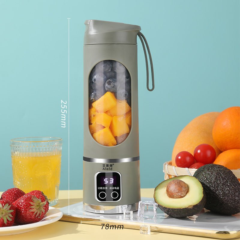 High - end Home Ice Crushing Juicing USB Charging Portable Blender Outdoor Traveling - Trend VibeHigh - end Home Ice Crushing Juicing USB Charging Portable Blender Outdoor TravelingCJ dropshipping supplier012 Dual Battery 1500 MAGreen