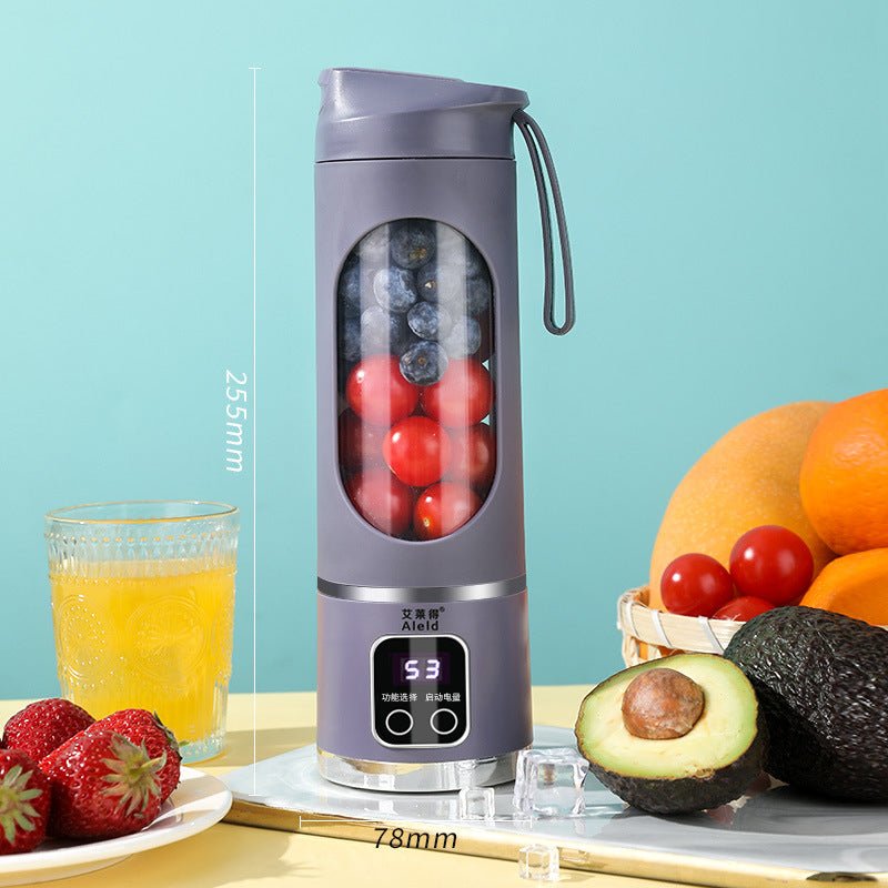 High - end Home Ice Crushing Juicing USB Charging Portable Blender Outdoor Traveling - Trend VibeHigh - end Home Ice Crushing Juicing USB Charging Portable Blender Outdoor TravelingCJ dropshipping supplier012 Dual Battery 1500 MAPurple