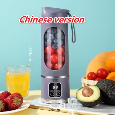 High - end Home Ice Crushing Juicing USB Charging Portable Blender Outdoor Traveling - Trend VibeHigh - end Home Ice Crushing Juicing USB Charging Portable Blender Outdoor TravelingCJ dropshipping supplier012 Knives 1500 MAPurple