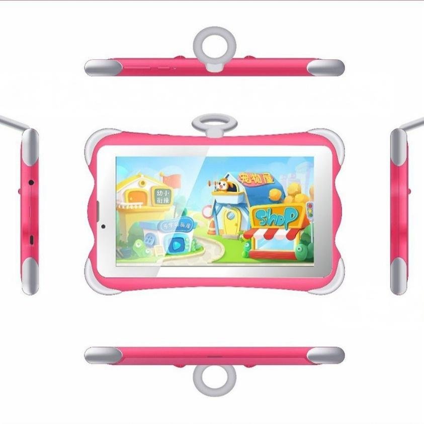 New 7 - inch Children's Learning Tablet With Stand 3G Call - Trend VibeNew 7 - inch Children's Learning Tablet With Stand 3G CallCJ dropshipping supplier0British standard chargerCartoon Pink