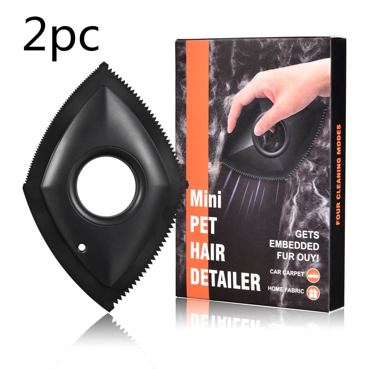 Pet Hair Remover Professional Hair Removal Tool For Cars Carpets Fur Catcher Cleaning Products Accessories - Trend VibePet Hair Remover Professional Hair Removal Tool For Cars Carpets Fur Catcher Cleaning Products AccessoriesCJ dropshipping supplier02PC Black