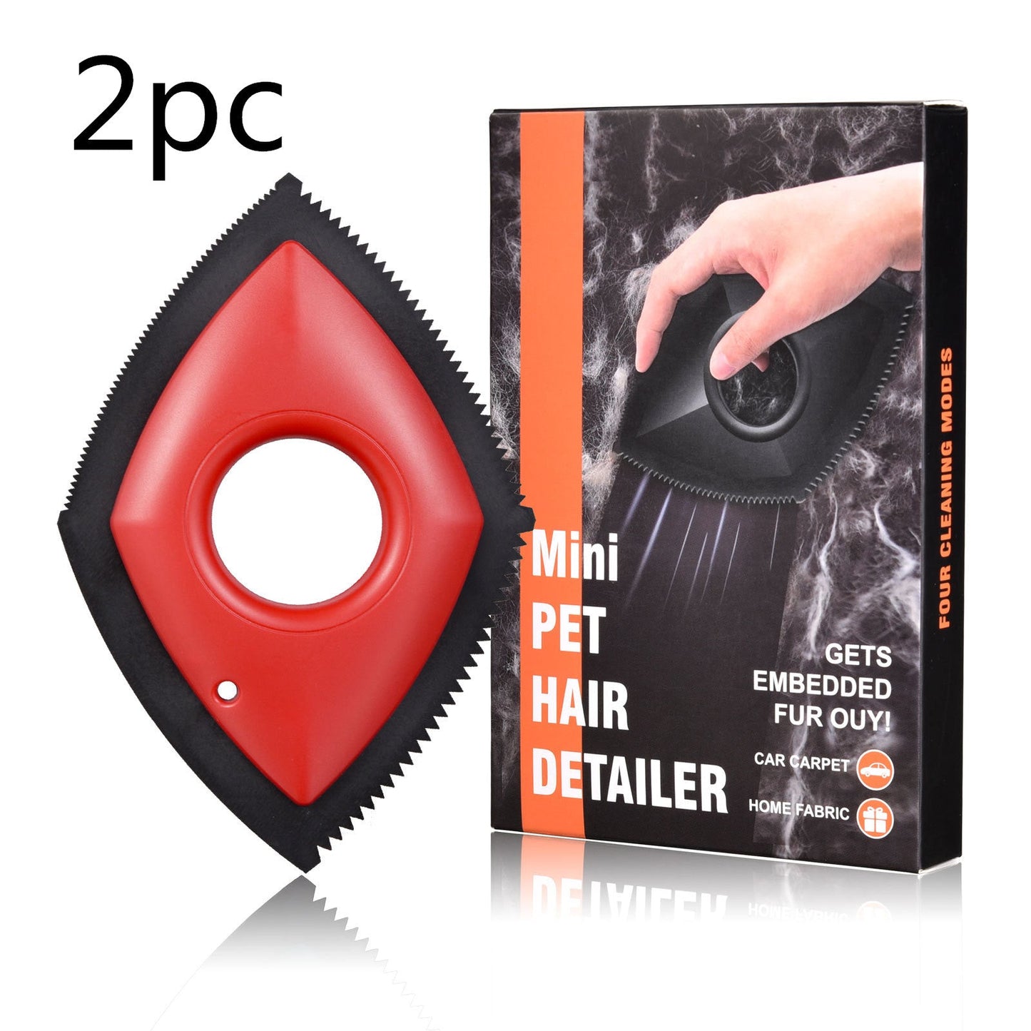 Pet Hair Remover Professional Hair Removal Tool For Cars Carpets Fur Catcher Cleaning Products Accessories - Trend VibePet Hair Remover Professional Hair Removal Tool For Cars Carpets Fur Catcher Cleaning Products AccessoriesCJ dropshipping supplier02PC red