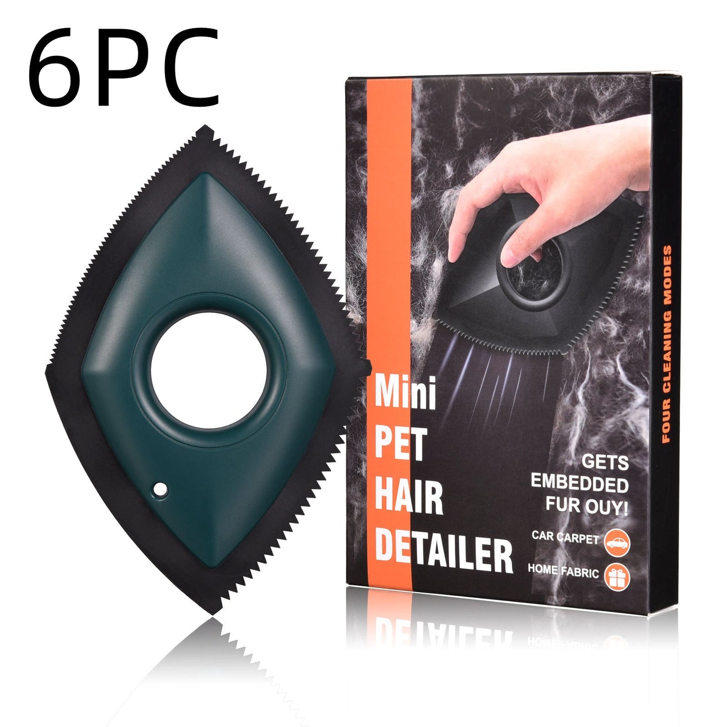Pet Hair Remover Professional Hair Removal Tool For Cars Carpets Fur Catcher Cleaning Products Accessories - Trend VibePet Hair Remover Professional Hair Removal Tool For Cars Carpets Fur Catcher Cleaning Products AccessoriesCJ dropshipping supplier06PC Green