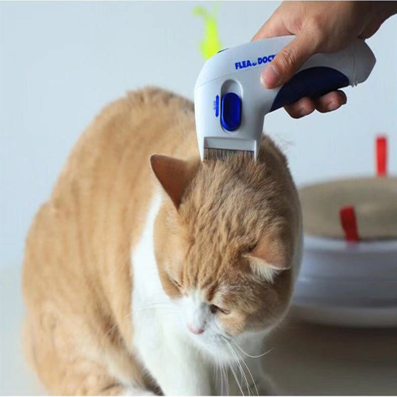 Pet lice remover flea device electric pet comb - Trend VibePet lice remover flea device electric pet combCJ dropshipping supplier09x17.5cmWhite