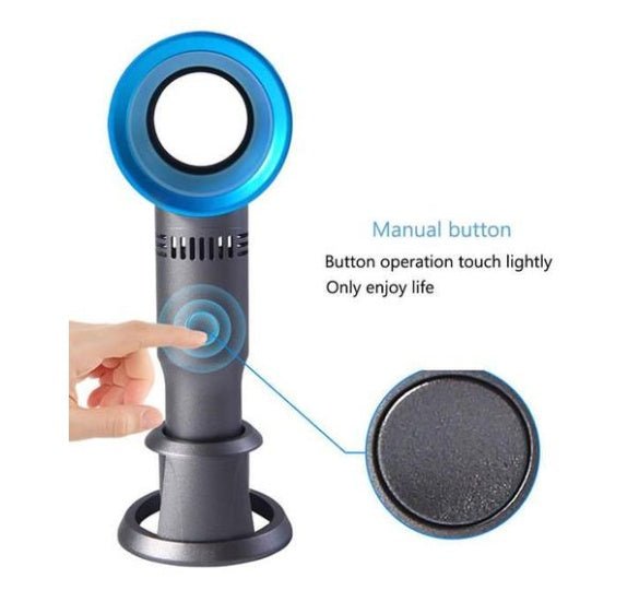 Portable Bladeless Fan - USB Charging - Trend VibePortable Bladeless Fan - USB ChargingCJ dropshipping supplier01 Blue