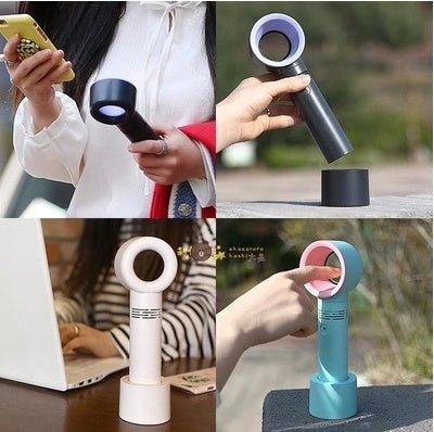 Portable Bladeless Fan - USB Charging - Trend VibePortable Bladeless Fan - USB ChargingCJ dropshipping supplier0Black 2PCS