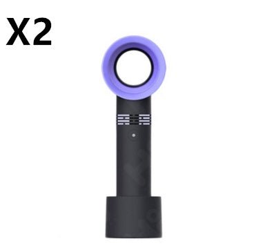 Portable Bladeless Fan - USB Charging - Trend VibePortable Bladeless Fan - USB ChargingCJ dropshipping supplier0Black 2PCS