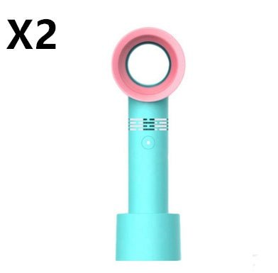 Portable Bladeless Fan - USB Charging - Trend VibePortable Bladeless Fan - USB ChargingCJ dropshipping supplier0Blue 2PCS