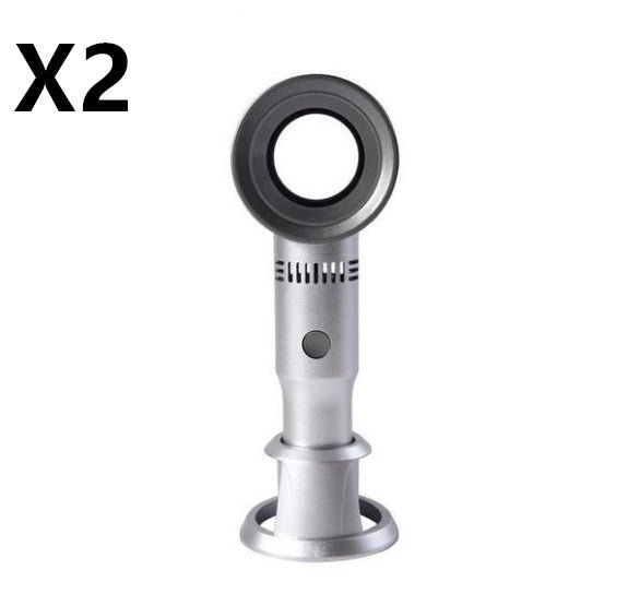 Portable Bladeless Fan - USB Charging - Trend VibePortable Bladeless Fan - USB ChargingCJ dropshipping supplier0Gray 2PCS