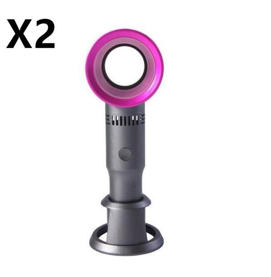 Portable Bladeless Fan - USB Charging - Trend VibePortable Bladeless Fan - USB ChargingCJ dropshipping supplier0Pink 2PCS