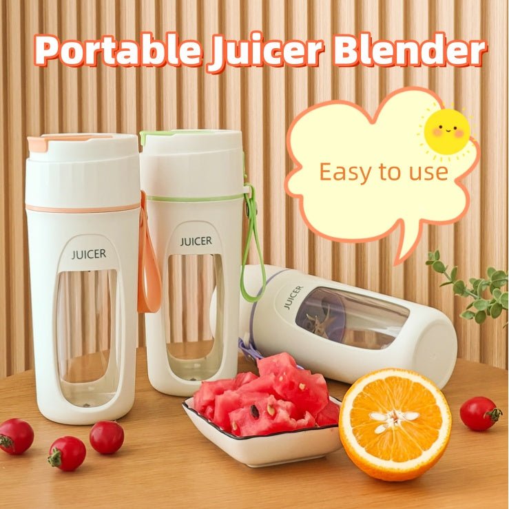 Portable Blender Electric USB Charging Outdoor Automatic Juicer Cup Juice Maker Kitchen Supplies - Trend VibePortable Blender Electric USB Charging Outdoor Automatic Juicer Cup Juice Maker Kitchen SuppliesCJ dropshipping supplier0Grass Green