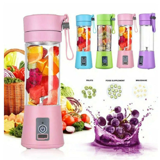 Portable Blender With USB Rechargeable Mini Kitchen Fruit Juice Mixer Home Simple Portable Electric Mini Juicer - Trend VibePortable Blender With USB Rechargeable Mini Kitchen Fruit Juice Mixer Home Simple Portable Electric Mini JuicerCJ dropshipping supplier0Two KnivesPink