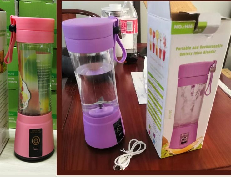 Portable Blender With USB Rechargeable Mini Kitchen Fruit Juice Mixer Home Simple Portable Electric Mini Juicer - Trend VibePortable Blender With USB Rechargeable Mini Kitchen Fruit Juice Mixer Home Simple Portable Electric Mini JuicerCJ dropshipping supplier0Six KnivesB Set