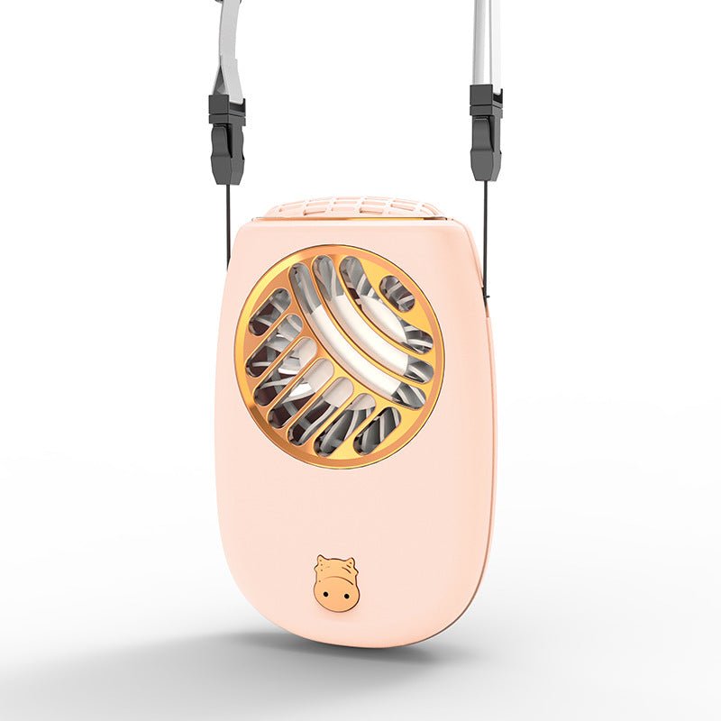 Portable Neck Fan Handheld Mini Fan Electric Bladeless Fan - Trend VibePortable Neck Fan Handheld Mini Fan Electric Bladeless FanCJ dropshipping supplier0USBPink