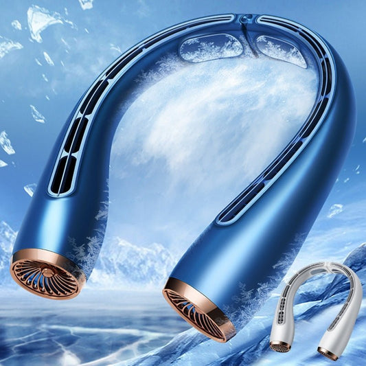 Summer Fan Portable Little Fan Charging Mute Bladeless Wall Mounted Air Conditioner Neck Hanging Neck Refrigeration Outdoor - Trend VibeSummer Fan Portable Little Fan Charging Mute Bladeless Wall Mounted Air Conditioner Neck Hanging Neck Refrigeration OutdoorCJ dropshipping supplierHome AppliancesWhite 4000mAh