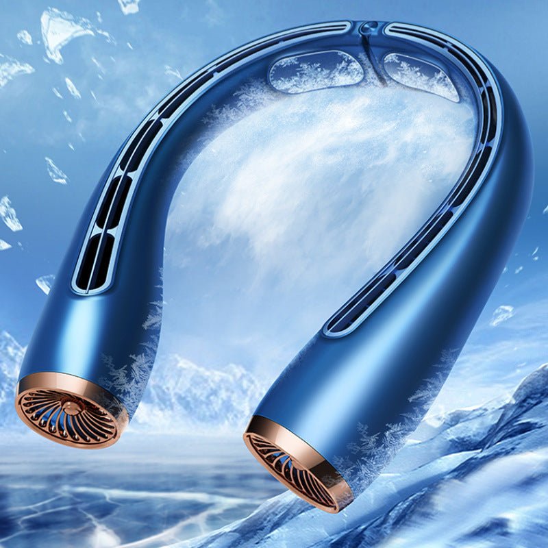 Summer Fan Portable Little Fan Charging Mute Bladeless Wall Mounted Air Conditioner Neck Hanging Neck Refrigeration Outdoor - Trend VibeSummer Fan Portable Little Fan Charging Mute Bladeless Wall Mounted Air Conditioner Neck Hanging Neck Refrigeration OutdoorCJ dropshipping supplierHome AppliancesWhite 4000mAh