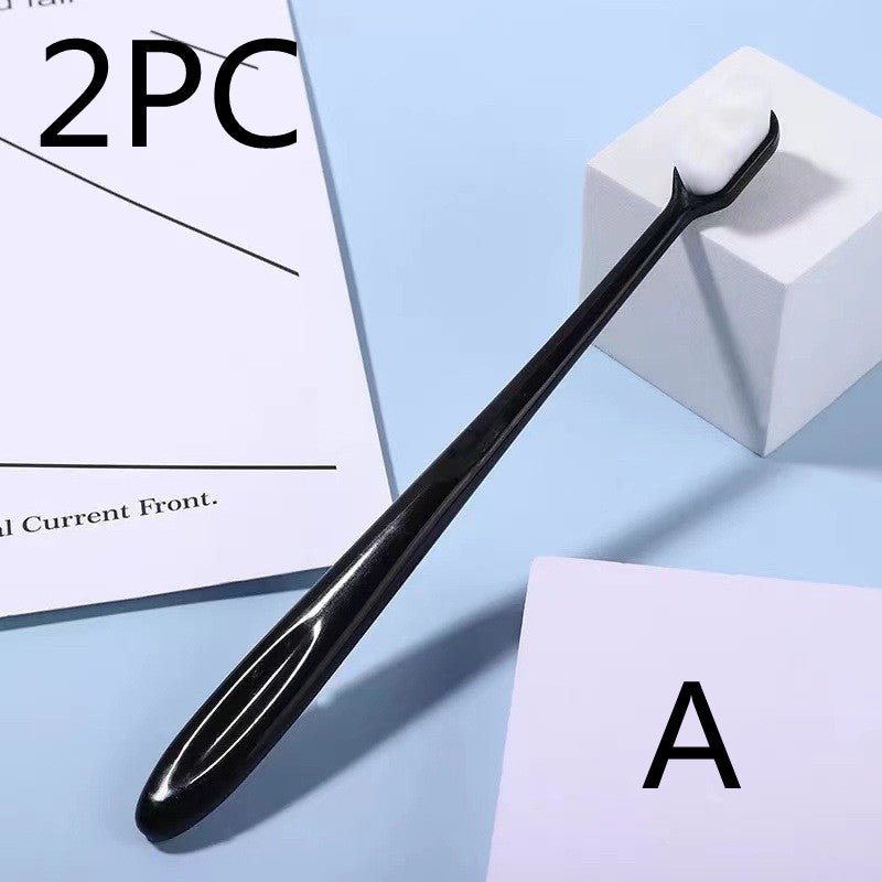 Toothbrush Soft Hair Adult Ten Thousand Hair Toothbrush Student Children's Toothbrush Toothbrush Ten Thousand Hair Toothbrush - Trend VibeToothbrush Soft Hair Adult Ten Thousand Hair Toothbrush Student Children's Toothbrush Toothbrush Ten Thousand Hair ToothbrushCJ dropshipping supplierPersonal CareA 2PCBlack